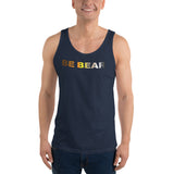 "be bear" Unisex  Tank Top (bear pride gradient flag graphic)