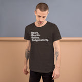 Bears. Beards. Bellies. Bodypositivity. all gender T-Shirt up to 4XL