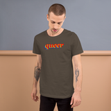 queer pride all gender T-Shirt be queer! rainbow print.