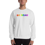 "be bear" Sweatshirt (gradient rainbow graphic)