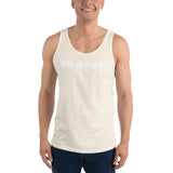 "be bear" Unisex  Tank Top (white graphic)