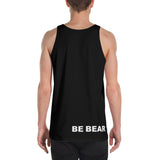 "destination bear" Unisex Tank Top (rainbow graphic)