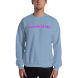 a wonderful day Sweatshirt (pink graphic)