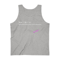 definition bear splash of pink be bear Ultra Cotton Tank Top (up to 3XL) funty collection