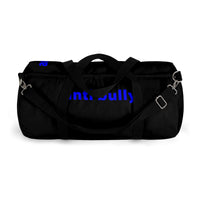 "anti bully" Duffle Bag (blue and black all over graphic)