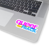 queer as frack Kiss-Cut Stickers in 4 sizes
