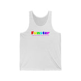 Funster all gender Jersey Tank funty rainbow graphic tank