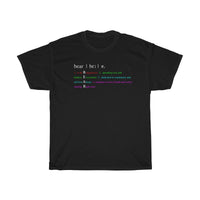 definition bear color pop on black Heavy Cotton Tee (up to 5XL) funty collection