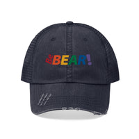 Be Bear! all gender Trucker Hat embroidered rainbow