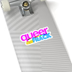 queer as frack Kiss-Cut Stickers in 4 sizes