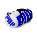 PUP custom Duffle Bag blue and white