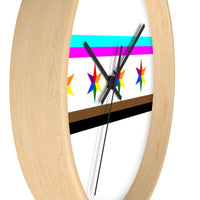 Chicago pride flag Wall clock