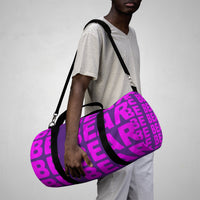 "be bear" be bear Duffle Bag (pink and purple all over graphic)