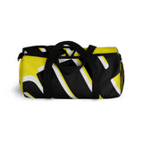 PUP custom Duffle Bag over sized black and white on yellow graphic