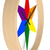 chicago pride star Wall clock