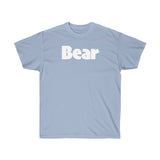 BEAR Unisex Ultra Cotton Tee (white graphic) up to 5XL