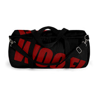 custom woof Duffle Bag red and black