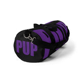 custom dark purple and black pup Duffle Bag V2