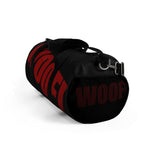 custom woof Duffle Bag red and black
