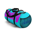custom daddy Duffle Bag multi color - pink, blue, white