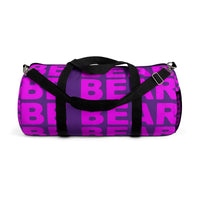 "be bear" be bear Duffle Bag (pink and purple all over graphic)