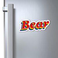 Bear pride Magnets rainbow print.