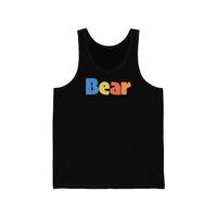 "summer bear" all gender Jersey Tank