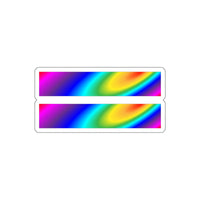 rainbow stardust equality Kiss-Cut Stickers in 4 sizes!