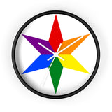 chicago pride star Wall clock