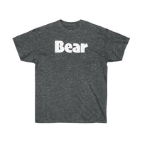 BEAR Unisex Ultra Cotton Tee (white graphic) up to 5XL