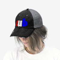 embroidered cub Unisex Trucker Hat red white and blue