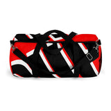 PUP custom Duffle Bag over sized black and white on red graphic