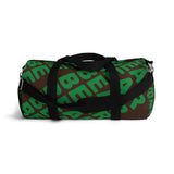 "be bear" be bear Duffle Bag (green and brown all over graphic)
