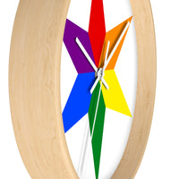 chicago pride star Wall clock