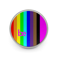 series be Metal Pin rainbow with pink be