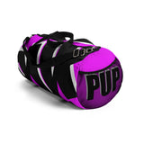 PUP custom Duffle Bag over sized black and white on pink graphic