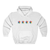 Chicago 4 star rainbow pride all gender Heavy Blend™ Hooded Sweatshirt