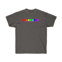 Rockstar all gender Ultra Cotton Tee funty rainbow graphic shirt