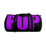 custom purple and black pup Duffle Bag V1