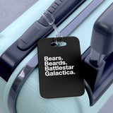Bears. Beards. Battlestar Galactica Bag Tag
