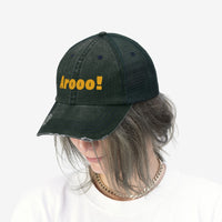 Arooo! Athletic gold embroidered Trucker Hat