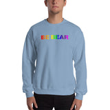 "be bear" Sweatshirt (gradient rainbow graphic)