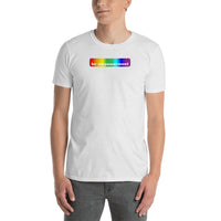 "be empowerment" Short-Sleeve Unisex T-Shirt (rainbow and white graphic) promo line