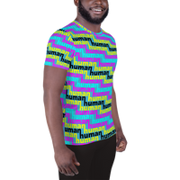 human just like you cmyk All-Over Print Men's Athletic T-shirt