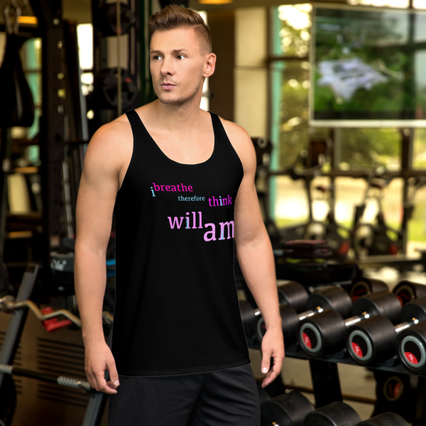 i breath therefore i think i will i am all gender Tank Top stay curious, be wonderful.