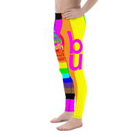 rainbow candy stripe be you and anti bully Men's Leggings / yoga pants