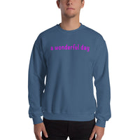 a wonderful day Sweatshirt (pink graphic)