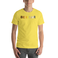 "be bear" Short-Sleeve Unisex T-Shirt (bear pride flag gradient graphic)
