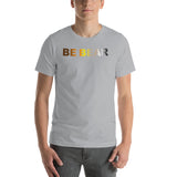 "be bear" Short-Sleeve Unisex T-Shirt (bear pride flag gradient graphic)