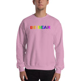 "be bear" Sweatshirt (gradient rainbow graphic)
